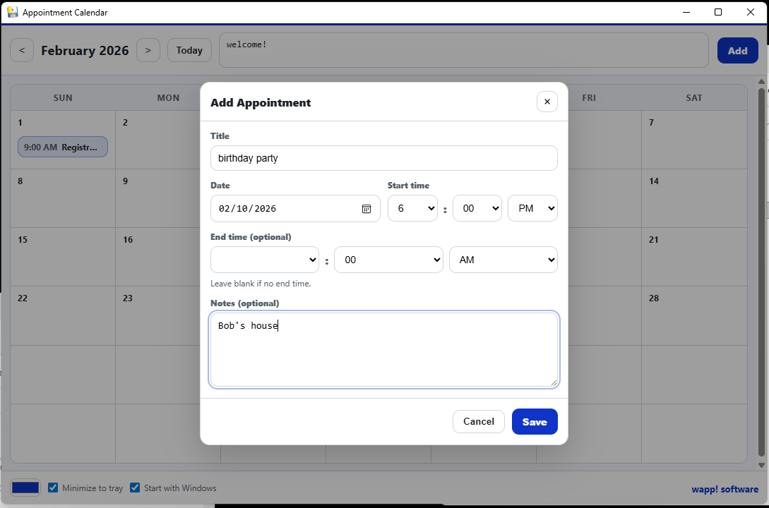 Appointment Calendar screenshot 2